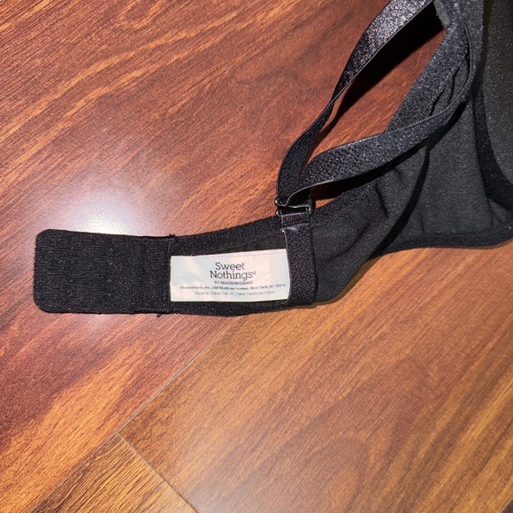 SWEET NOTHINGS by MAIDENFORM Black Lace Push up Bra Size 38D - Picture 4 of 6